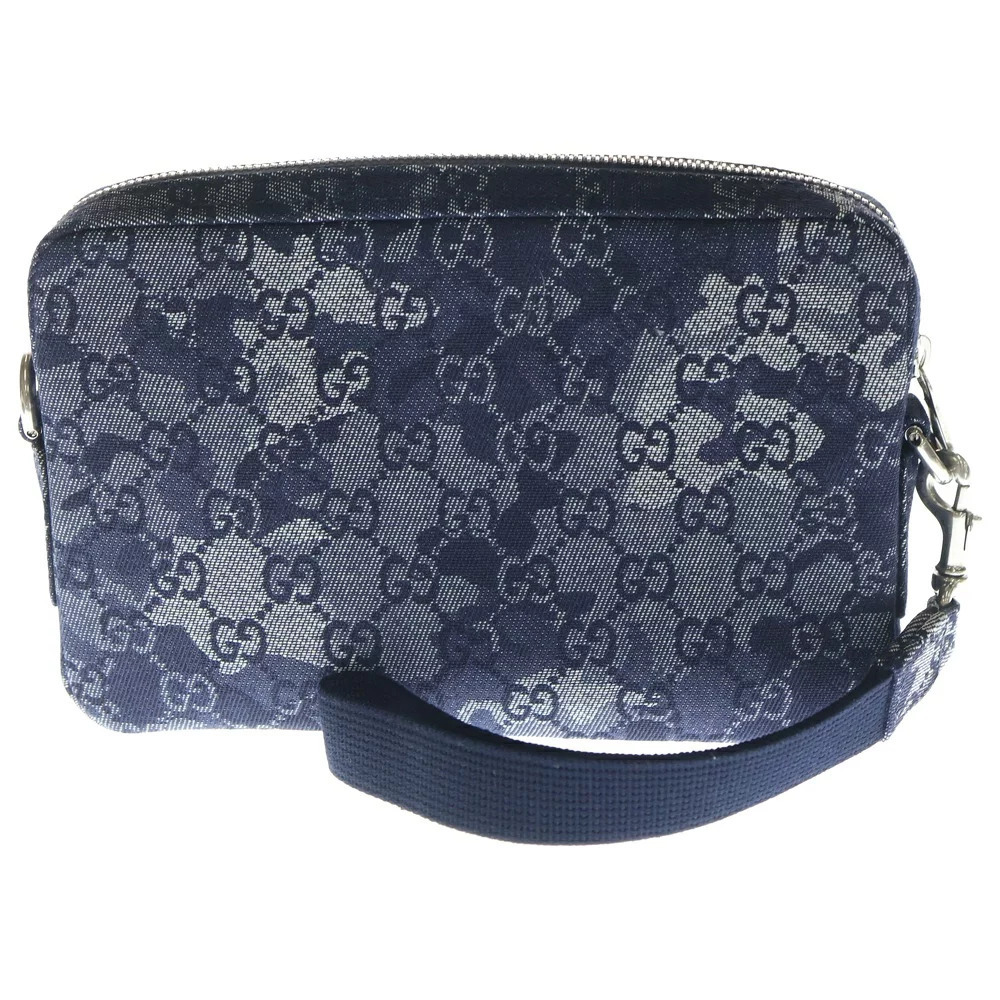 Gucci Denim Bag all over shoulder Indigo GG Blue Crossbody
